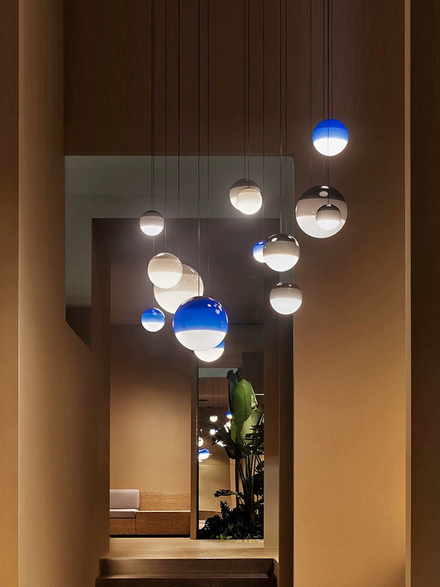 Moderne Pendelleuchte aus Nickel mit dimmbaren LEDs – LumaLinea online kaufen bei Marthova.de