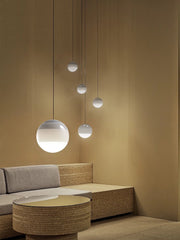 Moderne Pendelleuchte aus Nickel mit dimmbaren LEDs – LumaLinea online kaufen bei Marthova.de