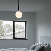 Glas Pendelleuchte modern klar Glaslampe für Esszimmer Küche Flur