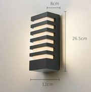Moderne LED Wandleuchte aus Aluminium für Innen und Außen