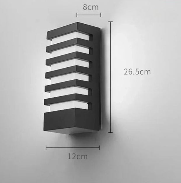Moderne LED Wandleuchte aus Aluminium für Innen und Außen