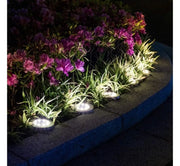 Solar Bodenstrahler LED Set für Gartenbeleuchtung wetterfest energiesparend
