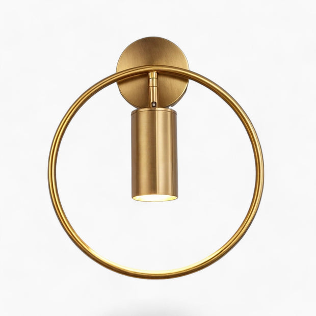 LumoÉlise Wandleuchte, Schwarz/Gold, LED, 17W, warmes/natürliches Licht